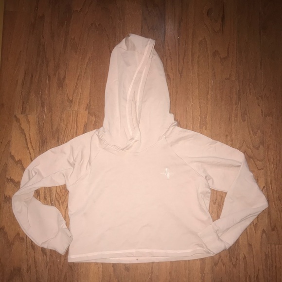 Ethos Nude/Blush Crop Sweatshirt - Picture 2 of 5